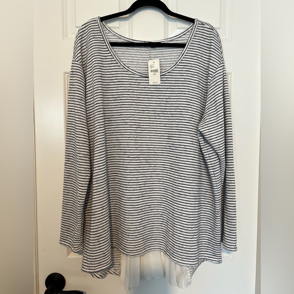Lane Bryant Tops - NWT LANE BRYANT STRIPE TOP